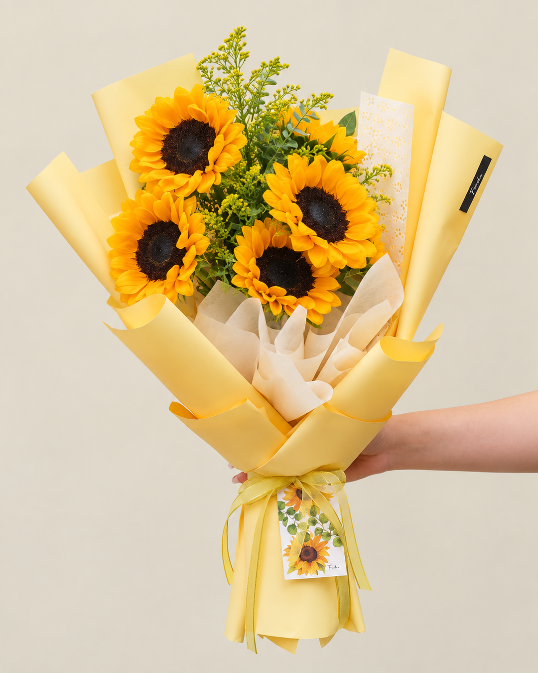 Soleil: ramo de 6 girasoles – Frodia Flowers